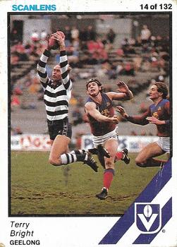 1984 Scanlens VFL #14 Terry Bright Front